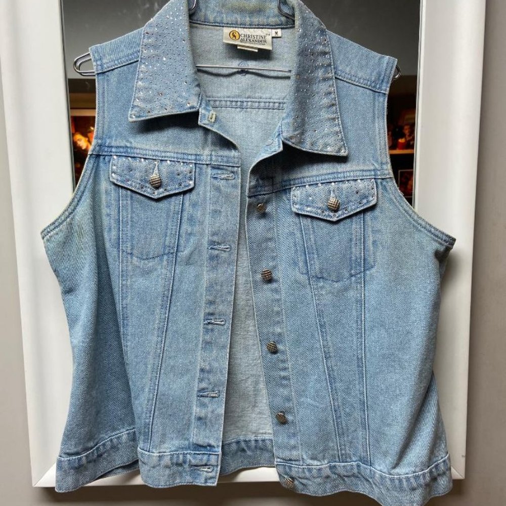 Christine Alexander denim vest